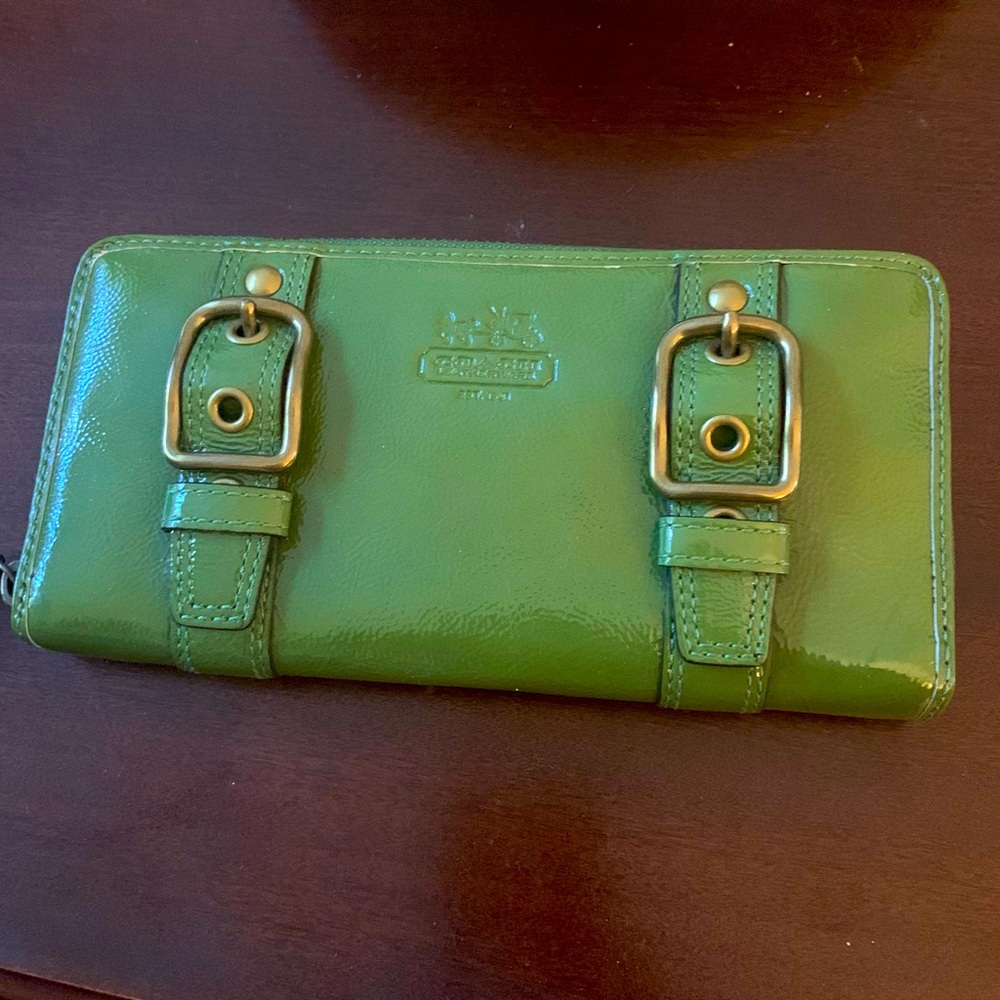 Coach patent leather wallet